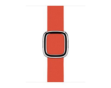 Apple Pasek z klamrą nowoczesną w kolorze (PRODUCT)RED do koperty 38mm / 40mm / 41mm / 42mm - rozmiar M