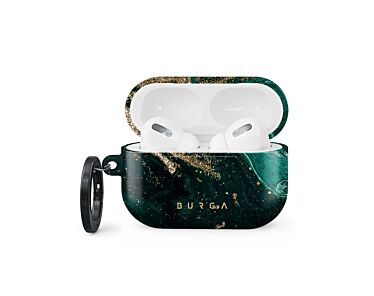 Burga - obudowa ochronna do AirPods Pro 2 - Szmaragdowe (emerald pool)