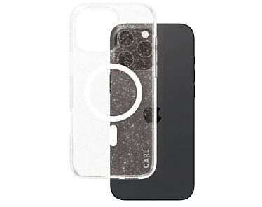 CARE by PanzerGlass Flagship Etui do iPhone 16 Pro Max z białym MagSafe - Star Lit