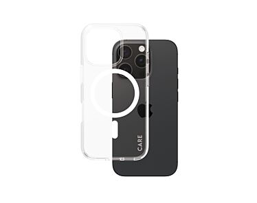 CARE by PanzerGlass Flagship Etui do iPhone 16 Pro z białym MagSafe - Przezroczysty