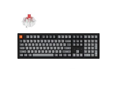 Keychron K10 MAX bezprzewodowa klawiatura mechaniczna z podświetleniem RGB Keychron Hot-Swap Super Red Switch - Czarna (Black)