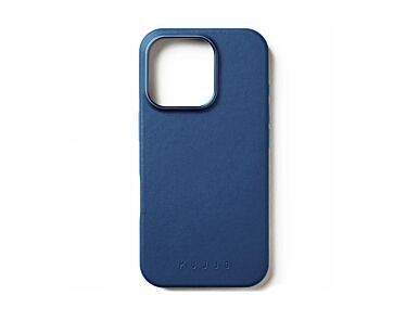 Mujjo Leather Case Etui skórzane do iPhone 16 Pro kompatybilne z MagSafe - Niebieskie