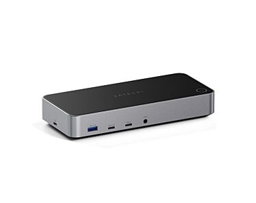 Satechi Triple 4K Display Docking Station Stacja dokująca do monitorów 4K (3x wyświetlacz 4K/60 Hz, ładowanie do 100W, 2x DisplayPort 1.4 4k/60 Hz, 3x HDMI 2.0 4K60 Hz, USB 3.1, USB-C 3.1, 2x USB 3.0, USB-C 3.0) - Czarna