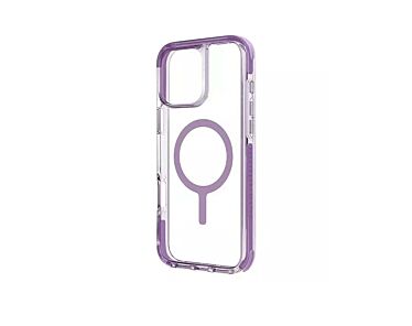 UNIQ Combat Etui do iPhone 16 kompatybilne z MagSafe - Przezroczyste / Różowe