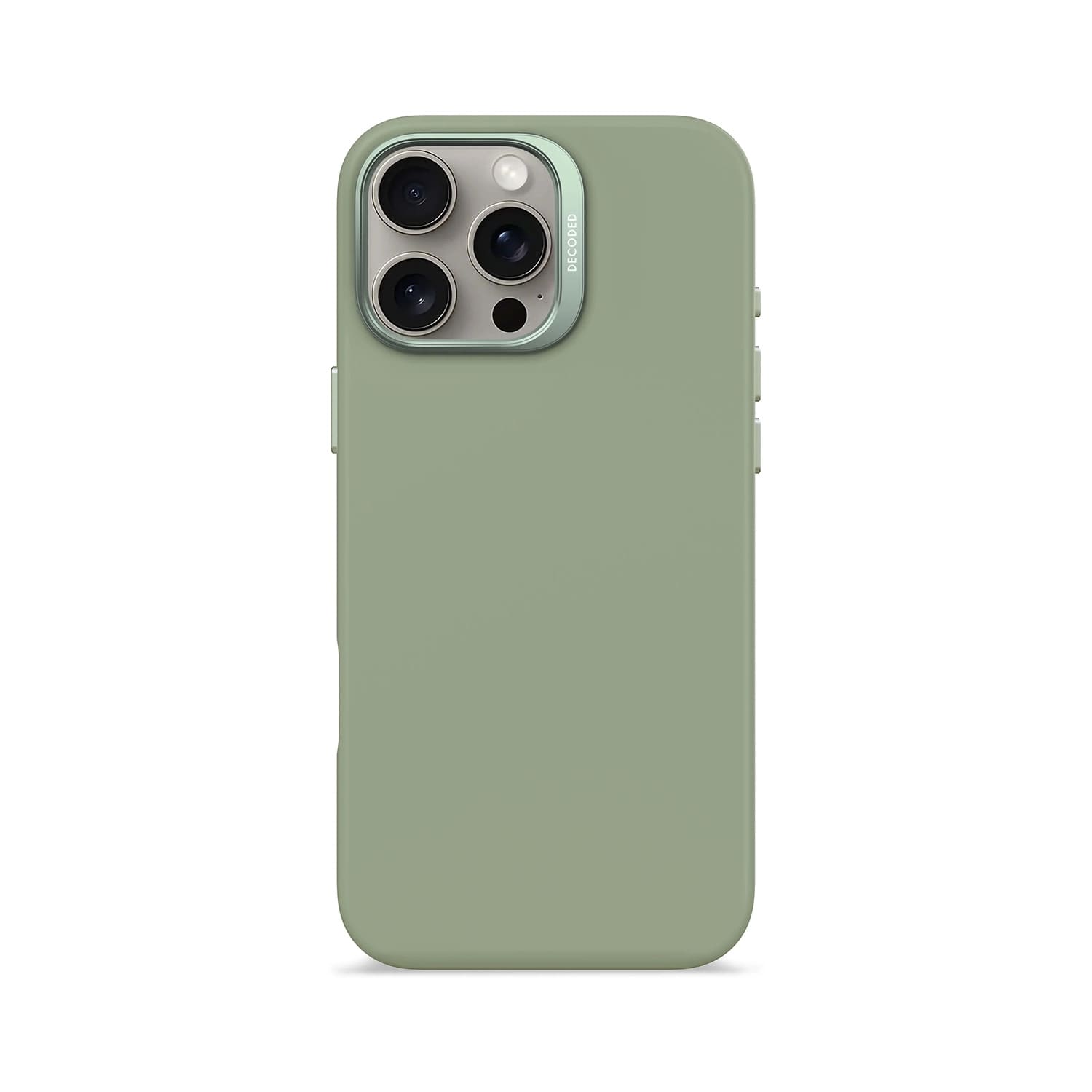 Decoded AntiMicrobial Silicone Backcover Etui silikonowe do iPhone 16 Pro Max kompatybilne z MagSafe - Jadeitowa zieleń