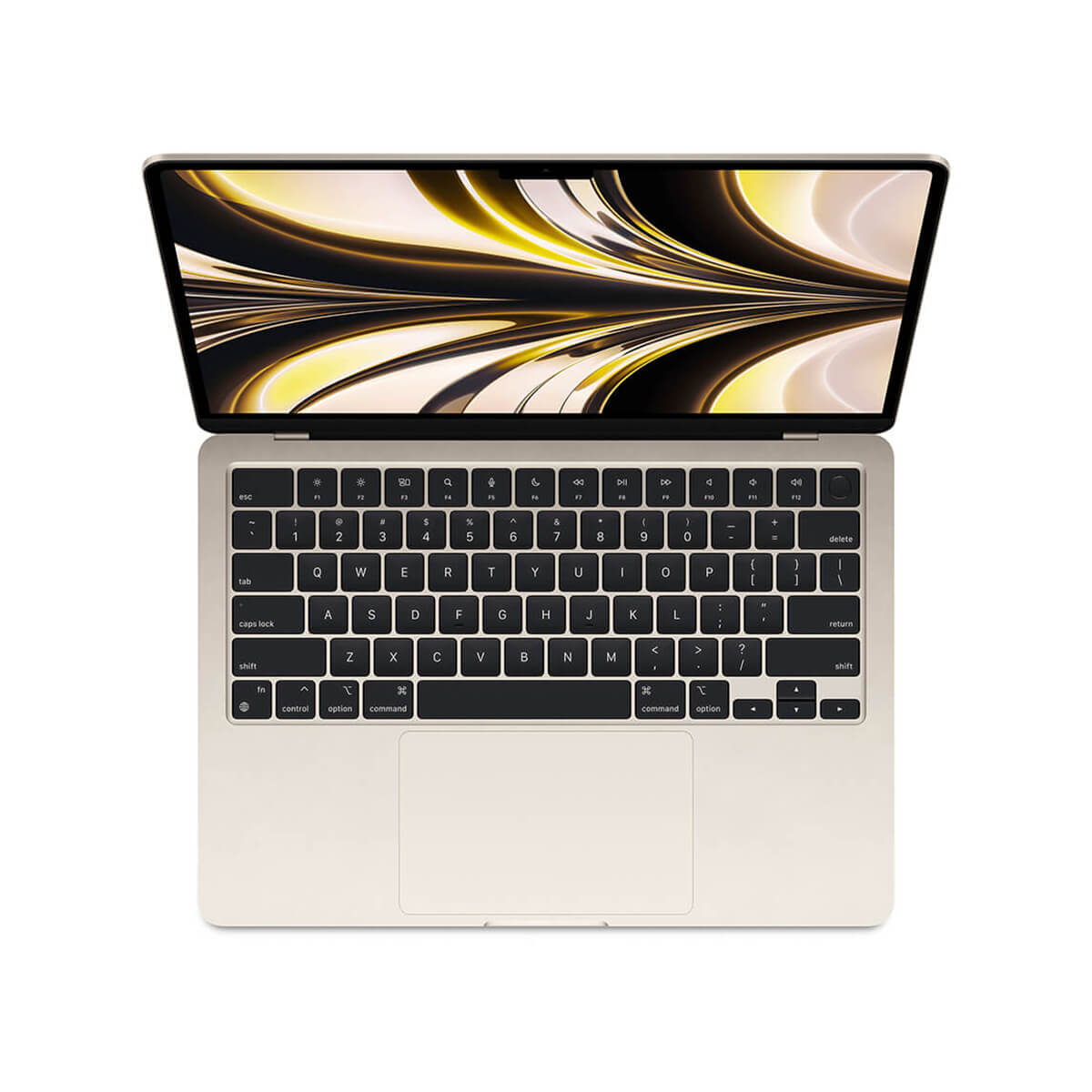 Apple MacBook Air 13,6 M2 8-core CPU + 10-core GPU / 16GB RAM / 1TB SSD / Klawiatura US / Księżycowa poświata (Starlight) - klawiatura Apple MacBook Air 13,6 M2 8-core CPU + 10-core GPU / 16GB RAM / 1TB SSD / Klawiatura US / Księżycowa poświata (Starlight) - klawiatura