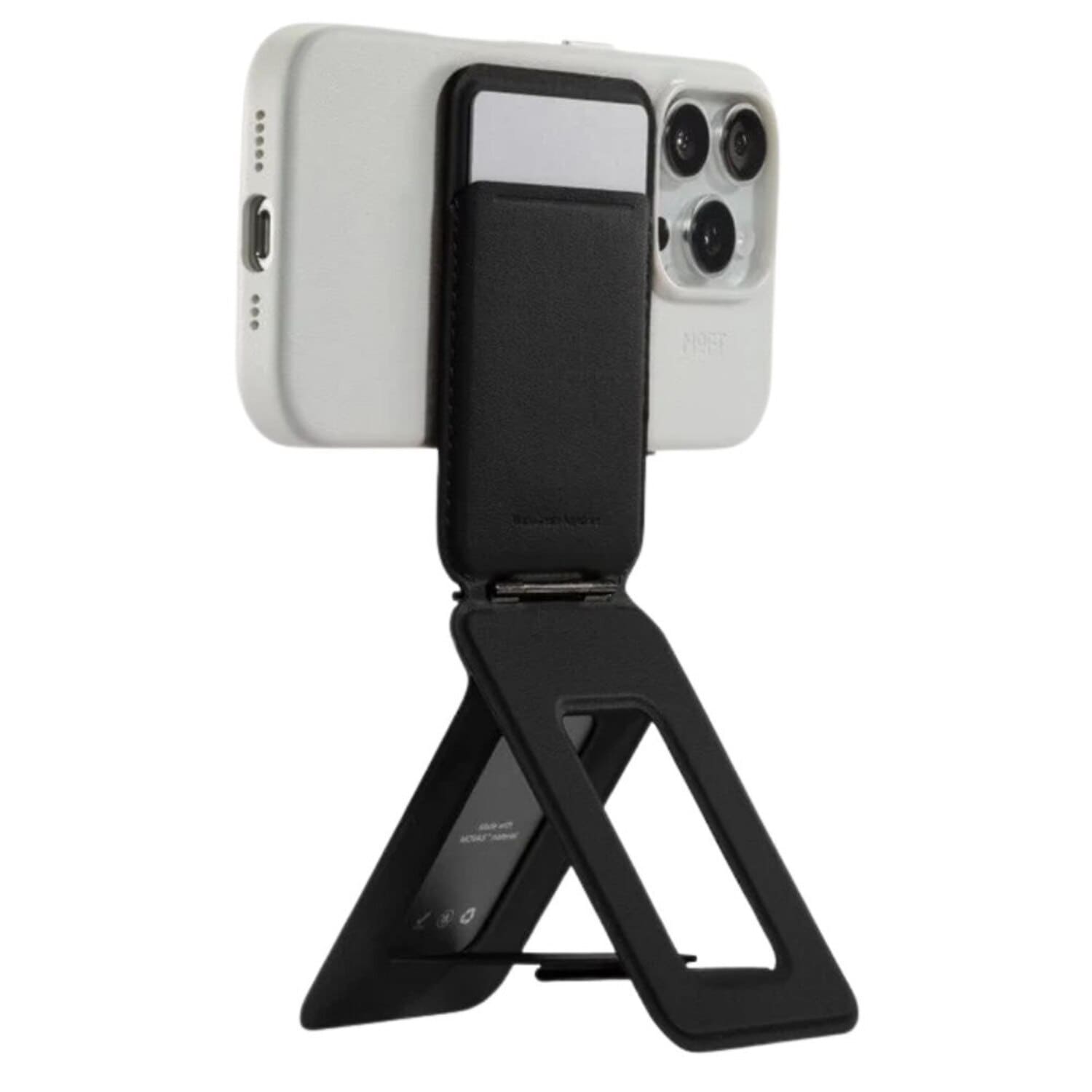 Moft Movas Tripod Magnetyczny portfel i stojak na telefon kompatybilny z MagSafe - Czarny