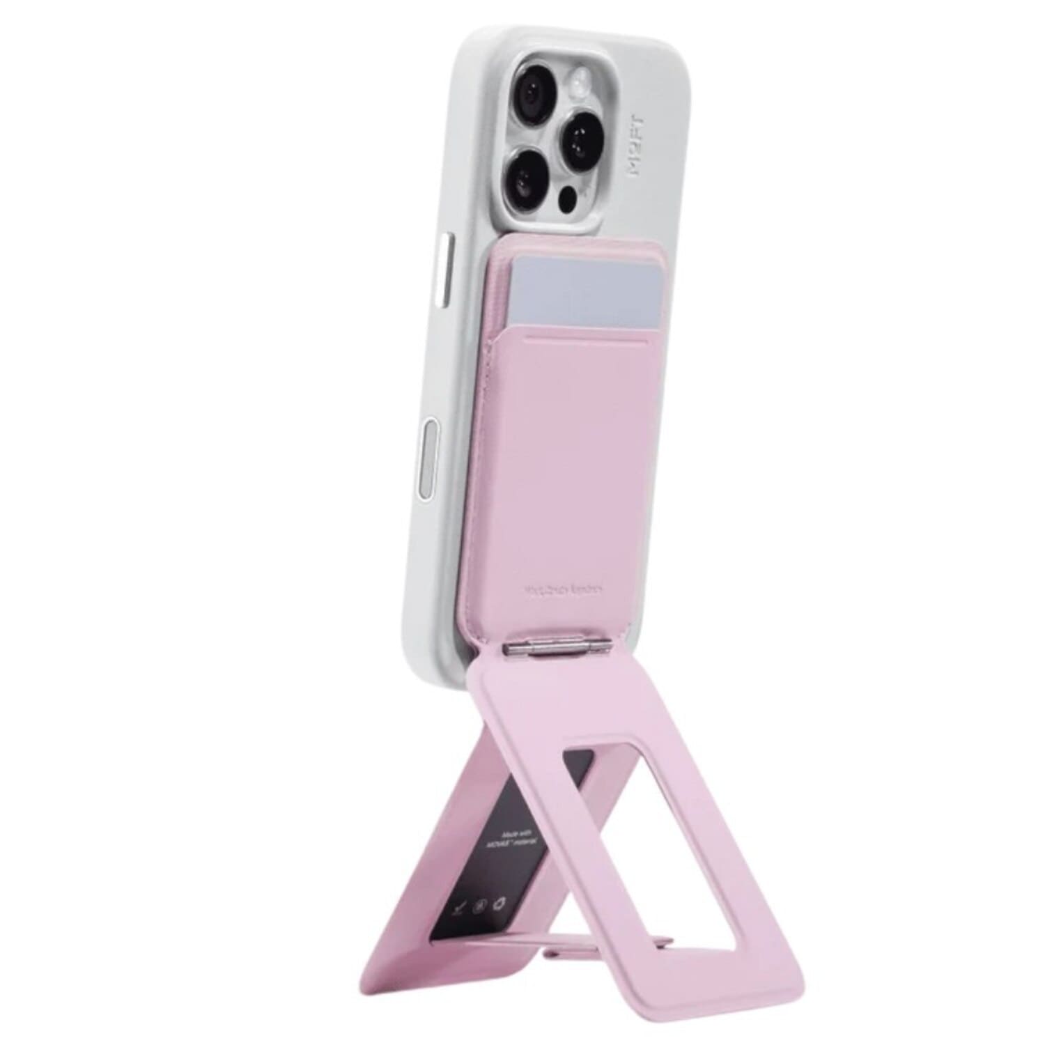 Moft Movas Tripod Magnetyczny portfel i stojak na telefon kompatybilny z MagSafe - Różowy Moft Movas Tripod Magnetyczny portfel i stojak na telefon kompatybilny z MagSafe - Różowy