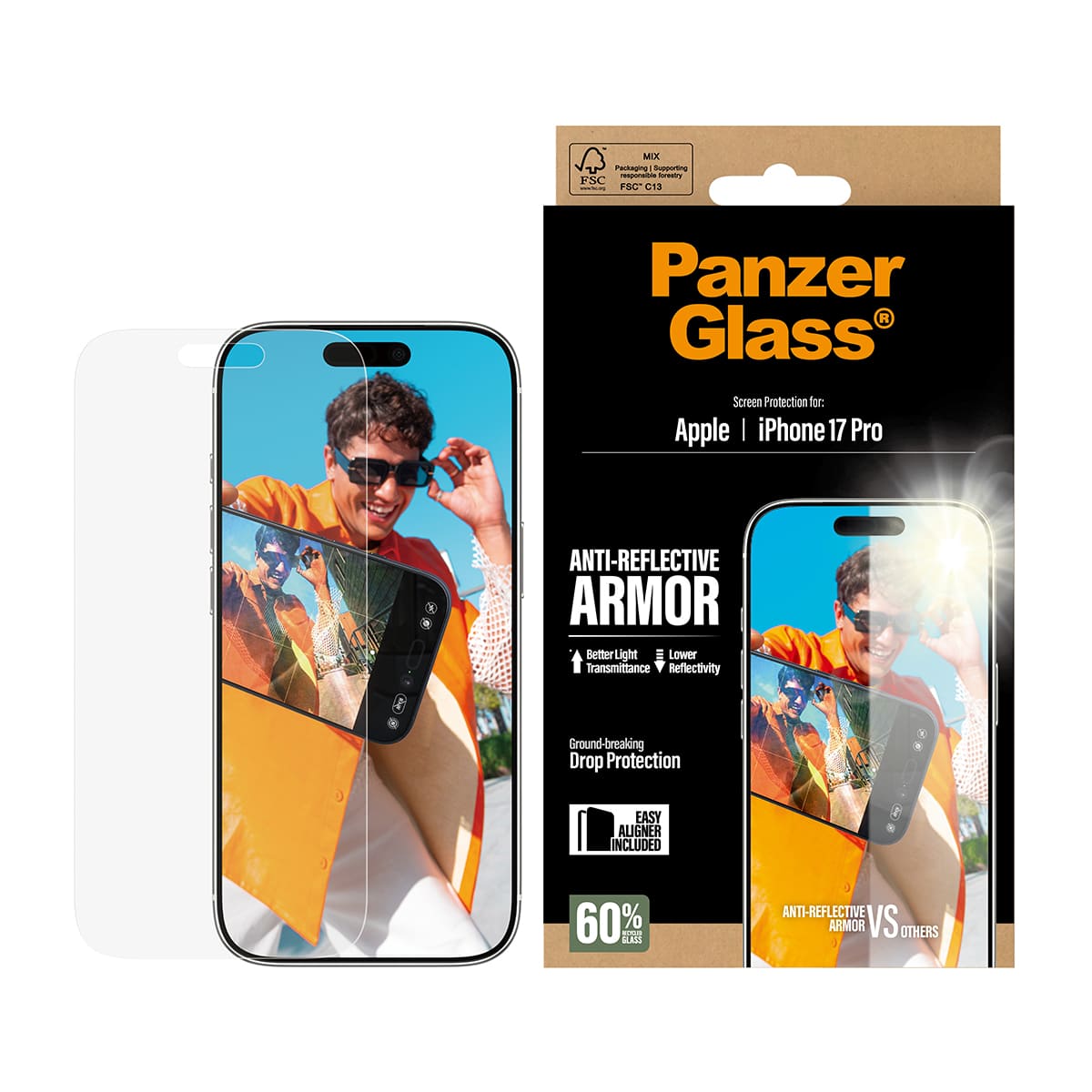 PanzerGlass Armor Anti-Reflective EasyAligner Szkło hartowane do iPhone 17 Pro PanzerGlass Armor Anti-Reflective EasyAligner Szkło hartowane do iPhone 17 Pro