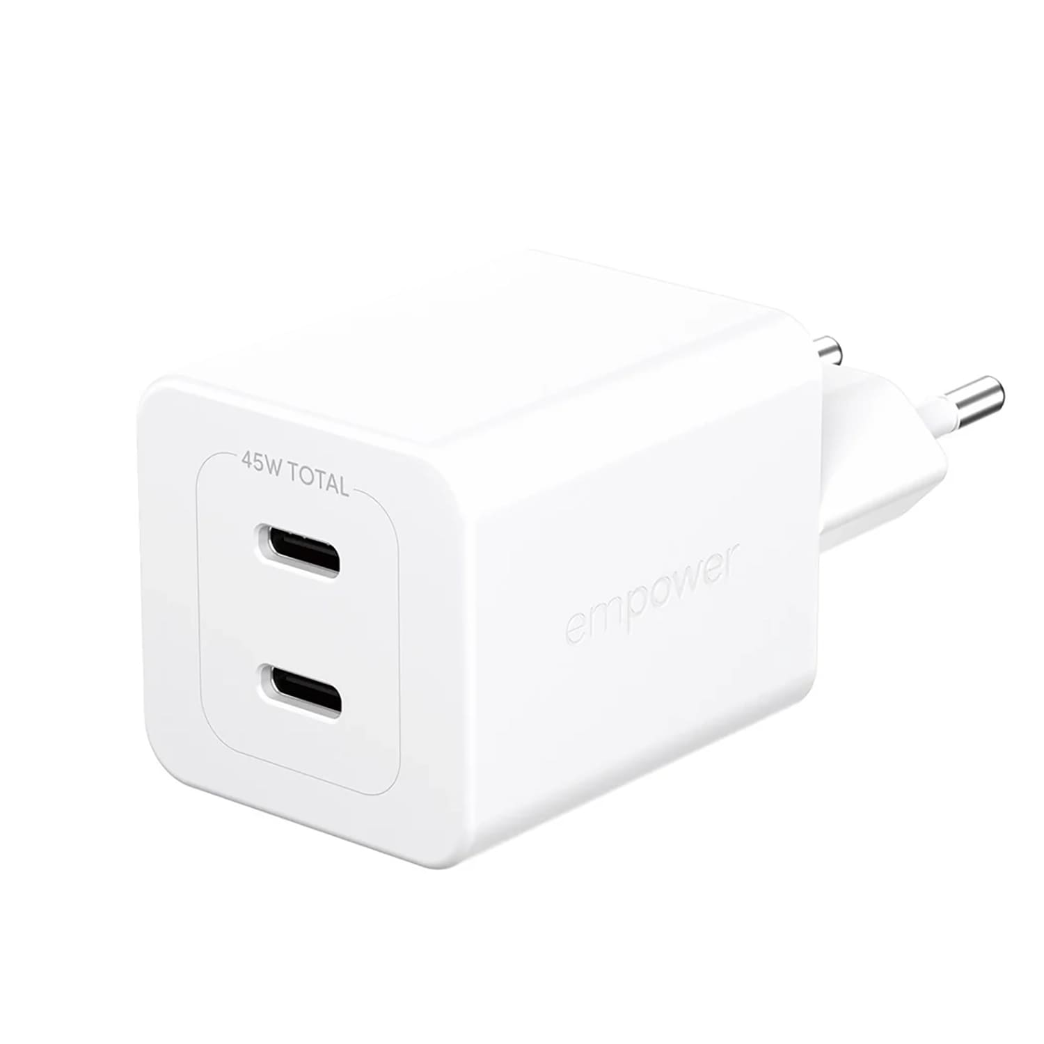 PanzerGlass Empower Turbo Ładowarka sieciowa 45W  2 x USB-C - Biała 