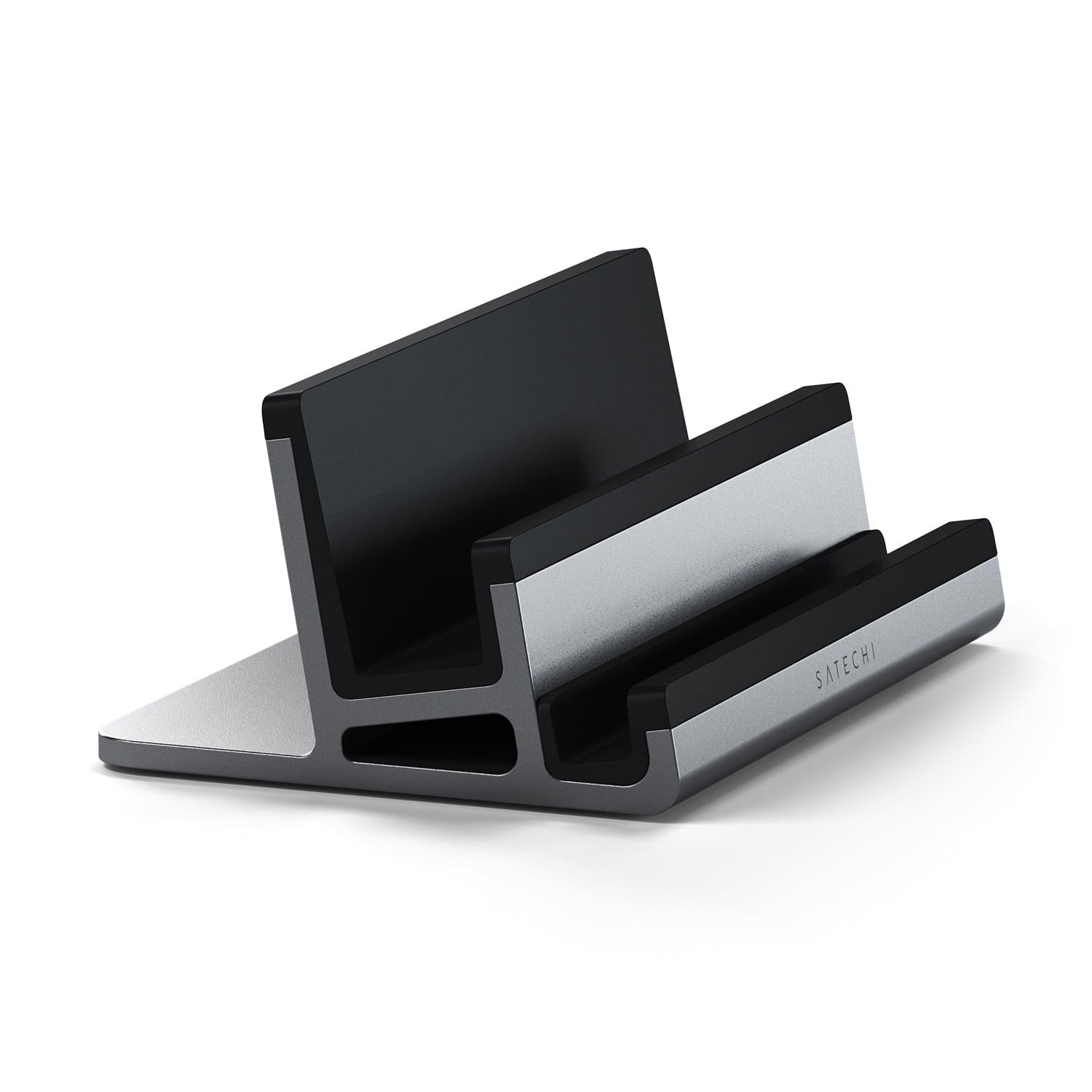 Satechi Dual Vertical Aluminowa podstawka na laptopa oraz iPada - Gwiezdna szarość Satechi Dual Vertical Aluminowa podstawka na laptopa oraz iPada - Gwiezdna szarość