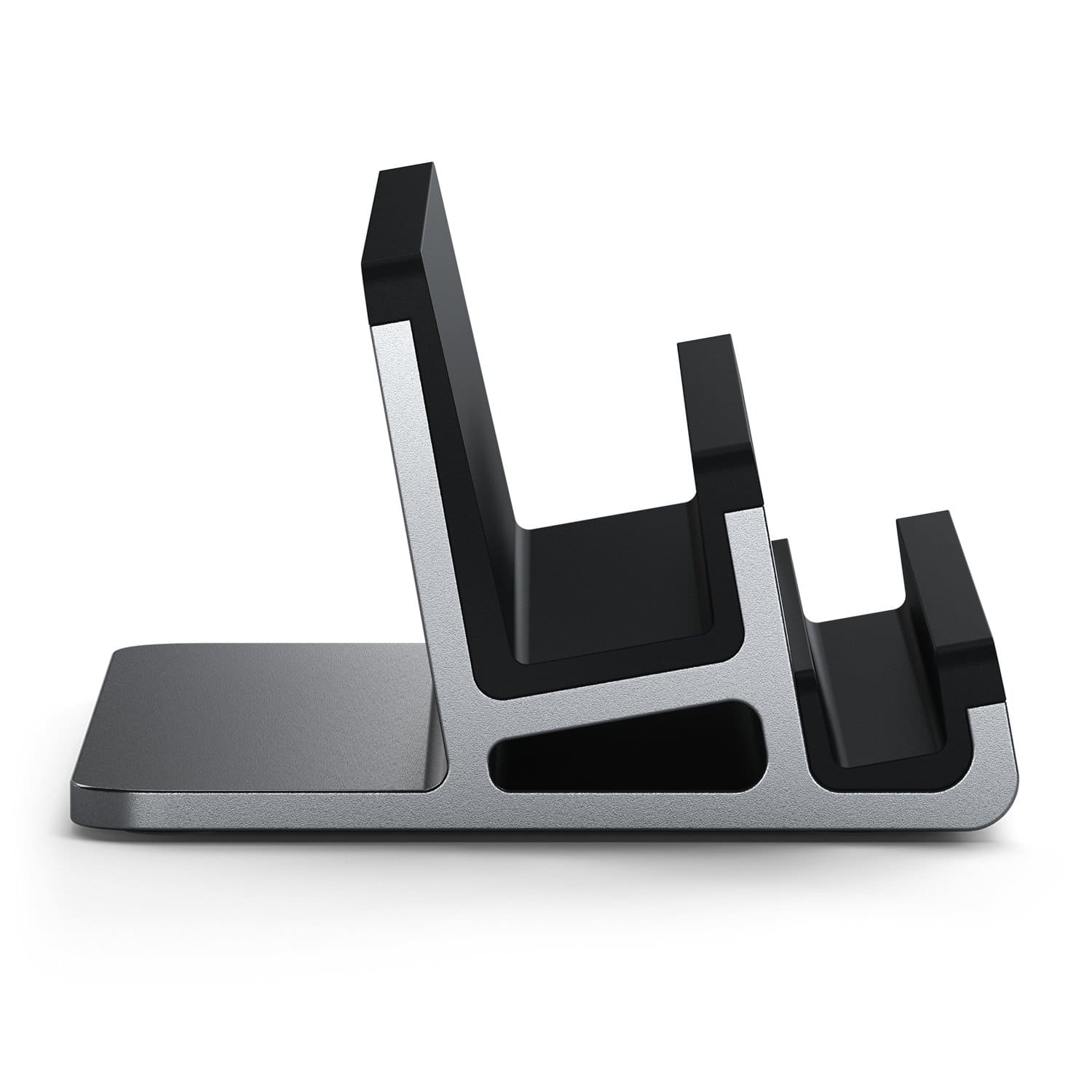 Satechi Dual Vertical Aluminowa podstawka na laptopa oraz iPada - Gwiezdna szarość Satechi Dual Vertical Aluminowa podstawka na laptopa oraz iPada - Gwiezdna szarość