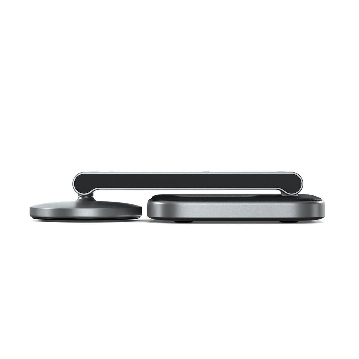 Satechi Foldable Charging Stand Składana ładowarka bezprzewodowa 3w1 do iPhone, Apple Watch, AirPods kompatybilna z Magsafe - Gwiezdna szarość