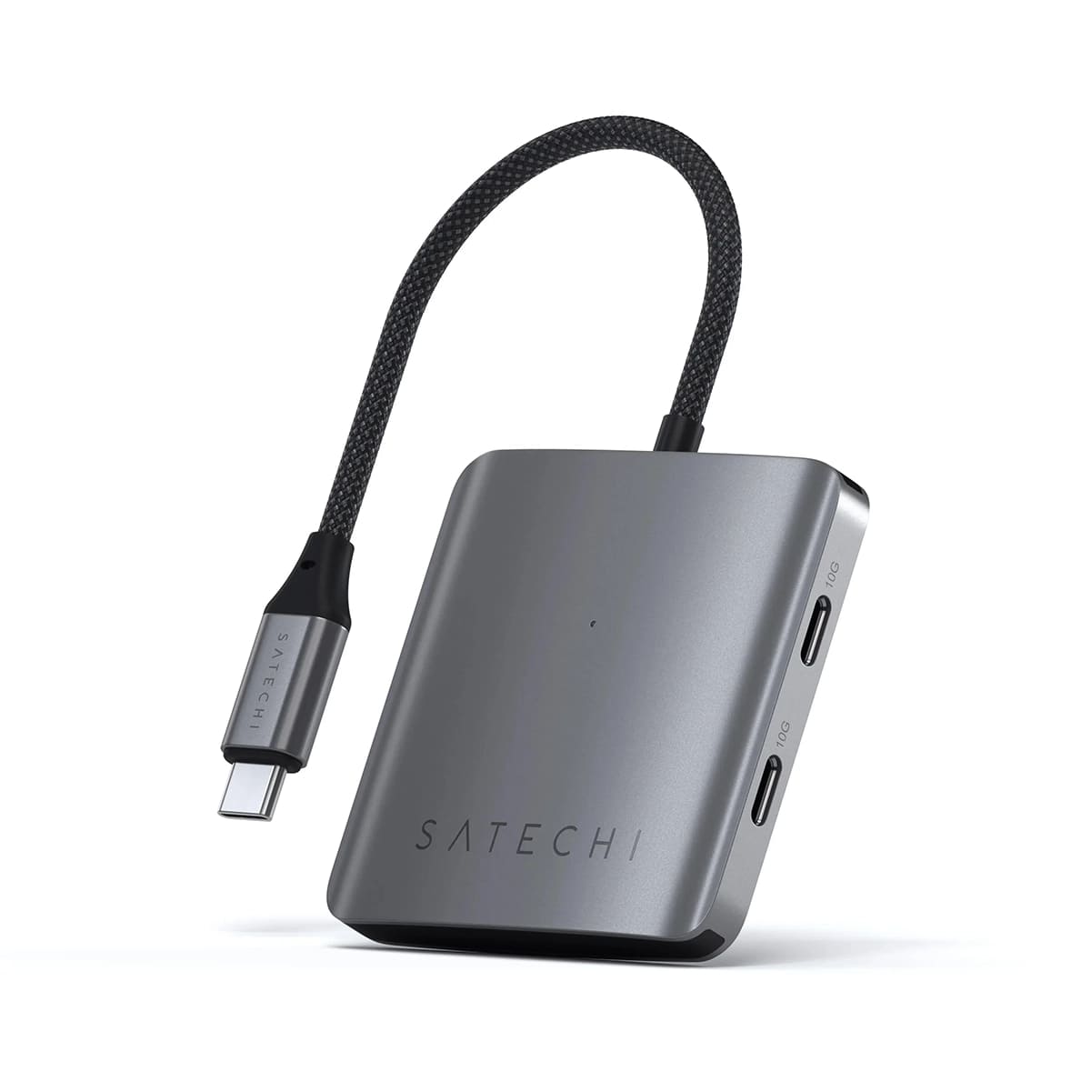 Satechi Hub PD Aluminiowy hub USB-C 4w1 4x USB-C 10Gbps, w tym 1x 100W PD - Gwiezdna szarość