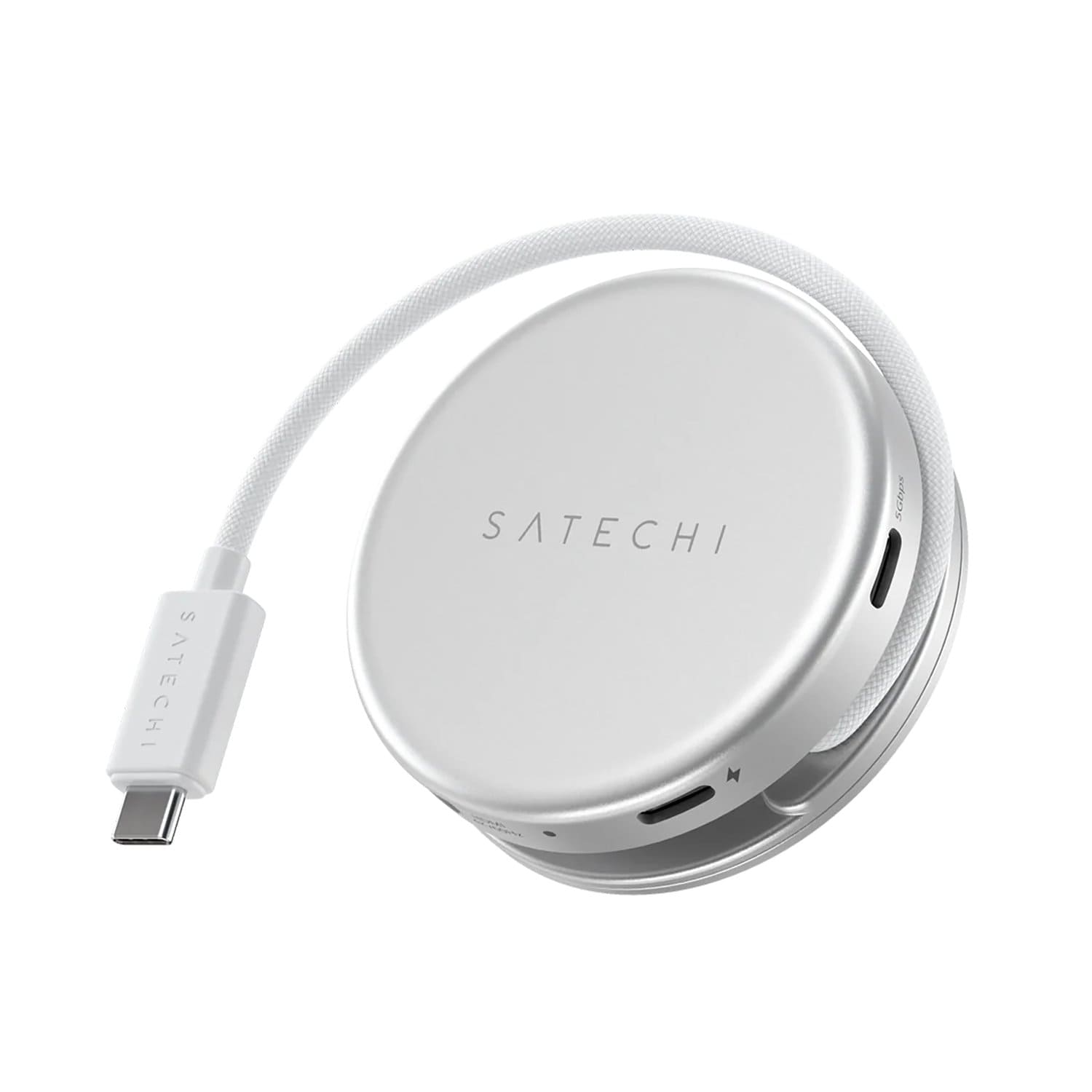 Satechi OntheGo Adapter do urządzeń mobilnych 5w1 (USB-C 5 Gbps / USB-A 5 Gbps / HDMI 4K / czytnik kart SD 104MB/s / USB-C PD passthrough 60W) - Srebrny Satechi OntheGo Adapter do urządzeń mobilnych 5w1 (USB-C 5 Gbps / USB-A 5 Gbps / HDMI 4K / czytnik kart SD 104MB/s / USB-C PD passthrough 60W) - Srebrny