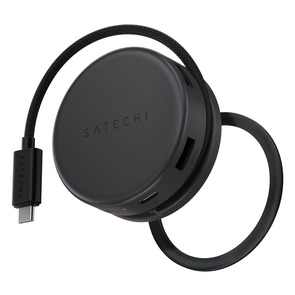 Satechi OntheGo Adapter do urządzeń mobilnych 7w1 (USB-C PD / 2x USB-A / HDMI 4K / Ethernet / czytnik kart micro/SD) - Gwiezdna czerń Satechi OntheGo Adapter do urządzeń mobilnych 7w1 (USB-C PD / 2x USB-A / HDMI 4K / Ethernet / czytnik kart micro/SD) - Gwiezdna czerń