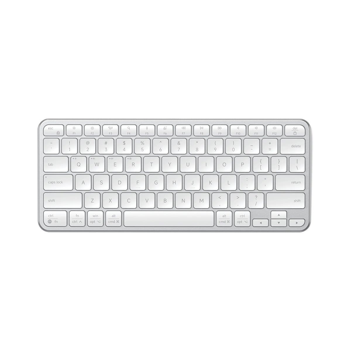 Satechi Slim EX1 Klawiatura Bluetooth do trzech urządzeń z przełącznikiem trybu Mac / Windows - Srebrna