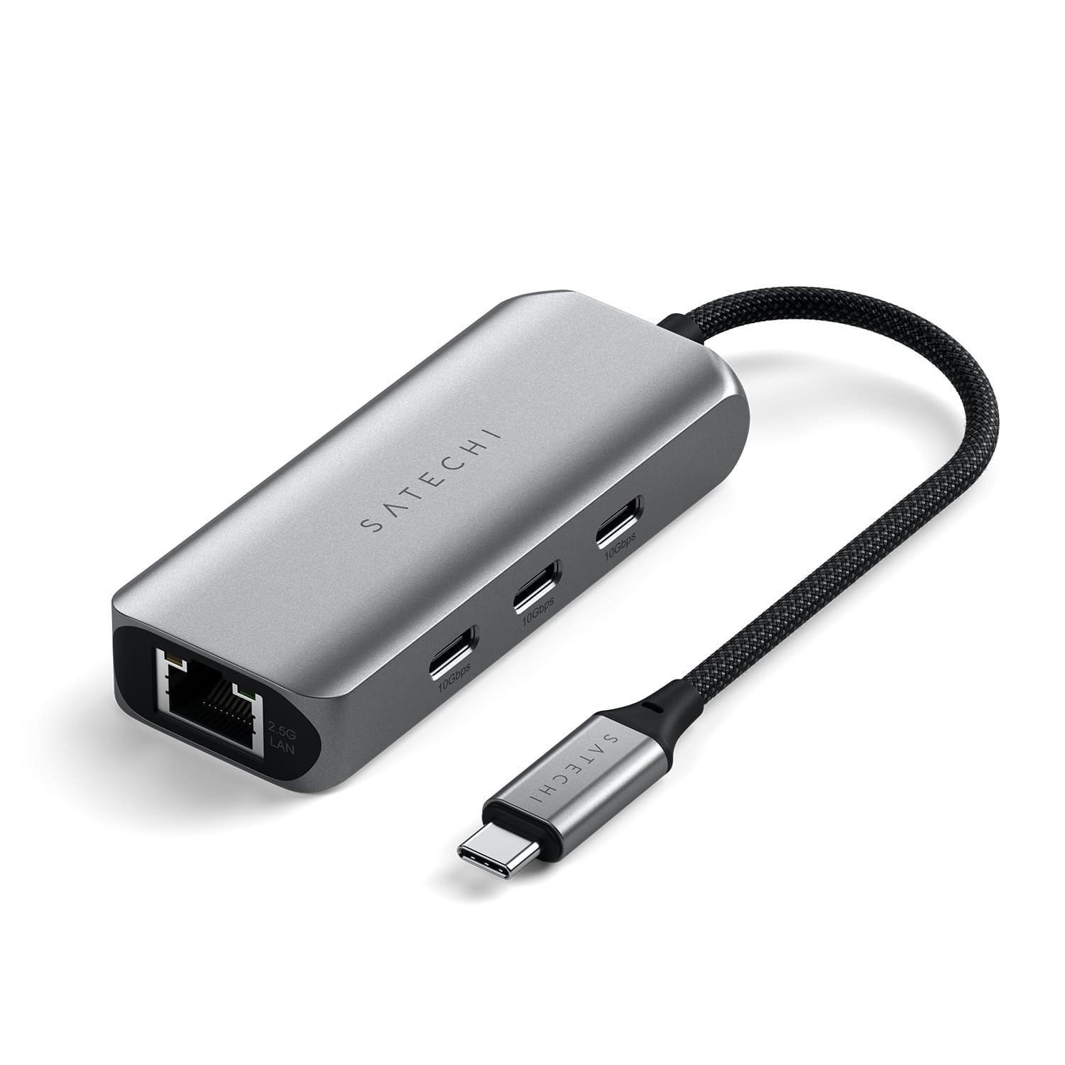Satechi Slim Multiport Adapter 4K Aluminiowy adapter 4w1 do urządzeń mobilnych USB-C (USB-C / 4K HDMI / 2x USB-A) - Gwiezdna szarość Satechi Slim Multiport Adapter 4K Aluminiowy adapter 4w1 do urządzeń mobilnych USB-C (USB-C / 4K HDMI / 2x USB-A) - Gwiezdna szarość