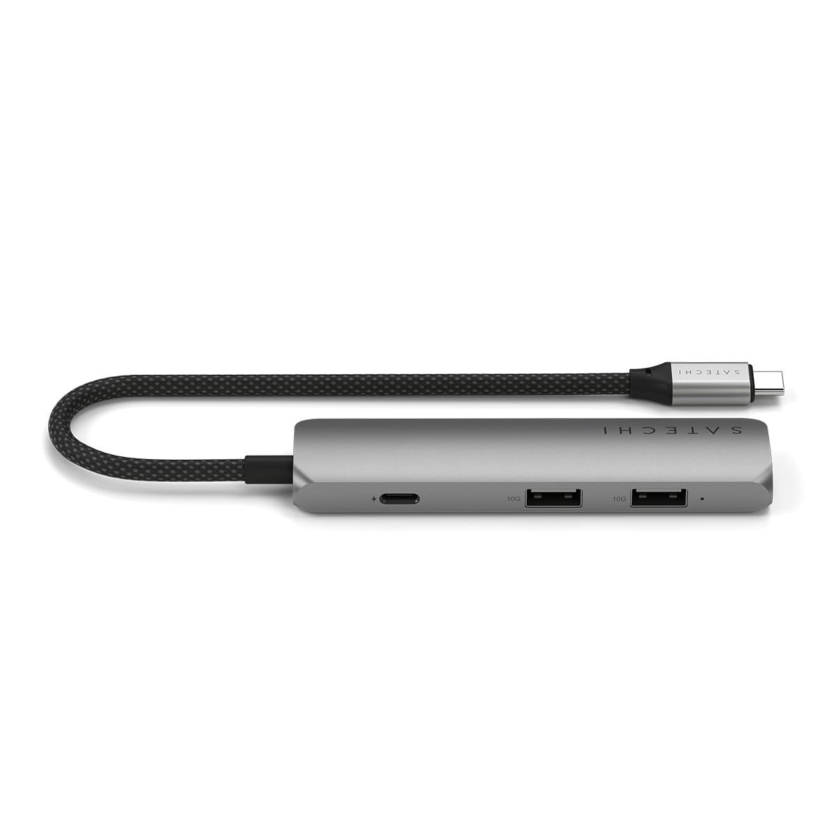 Satechi Slim Multiport Adapter 4K Aluminiowy adapter do urządzeń mobilnych USB-C 4w1 USB-C / 4K HDMI / 2x USB-A - Gwiezdna szarość