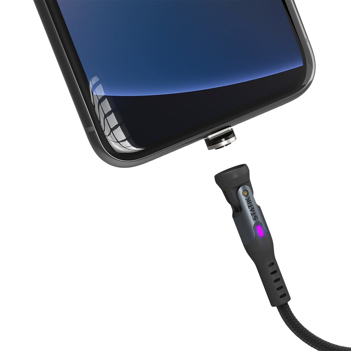 Statik 360 Kabel USB-A z trzema wymiennymi wtyczkami magnetycznymi 1m (USB-C / micro USB / lightning) - Czarny Statik 360 Kabel USB-A z trzema wymiennymi wtyczkami magnetycznymi 1m (USB-C / micro USB / lightning) - Czarny