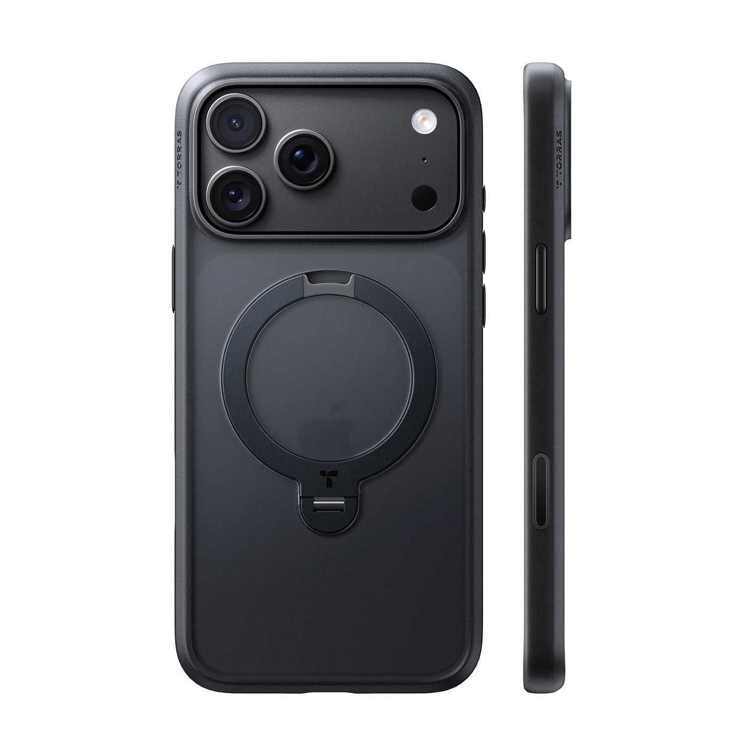 TORRAS Ostand Q3 Spin Etui do iPhone 18 Pro Max / 17 Pro Max kompatybilne z MagSafe - Czarne TORRAS Ostand Q3 Spin Etui do iPhone 18 Pro Max / 17 Pro Max kompatybilne z MagSafe - Czarne