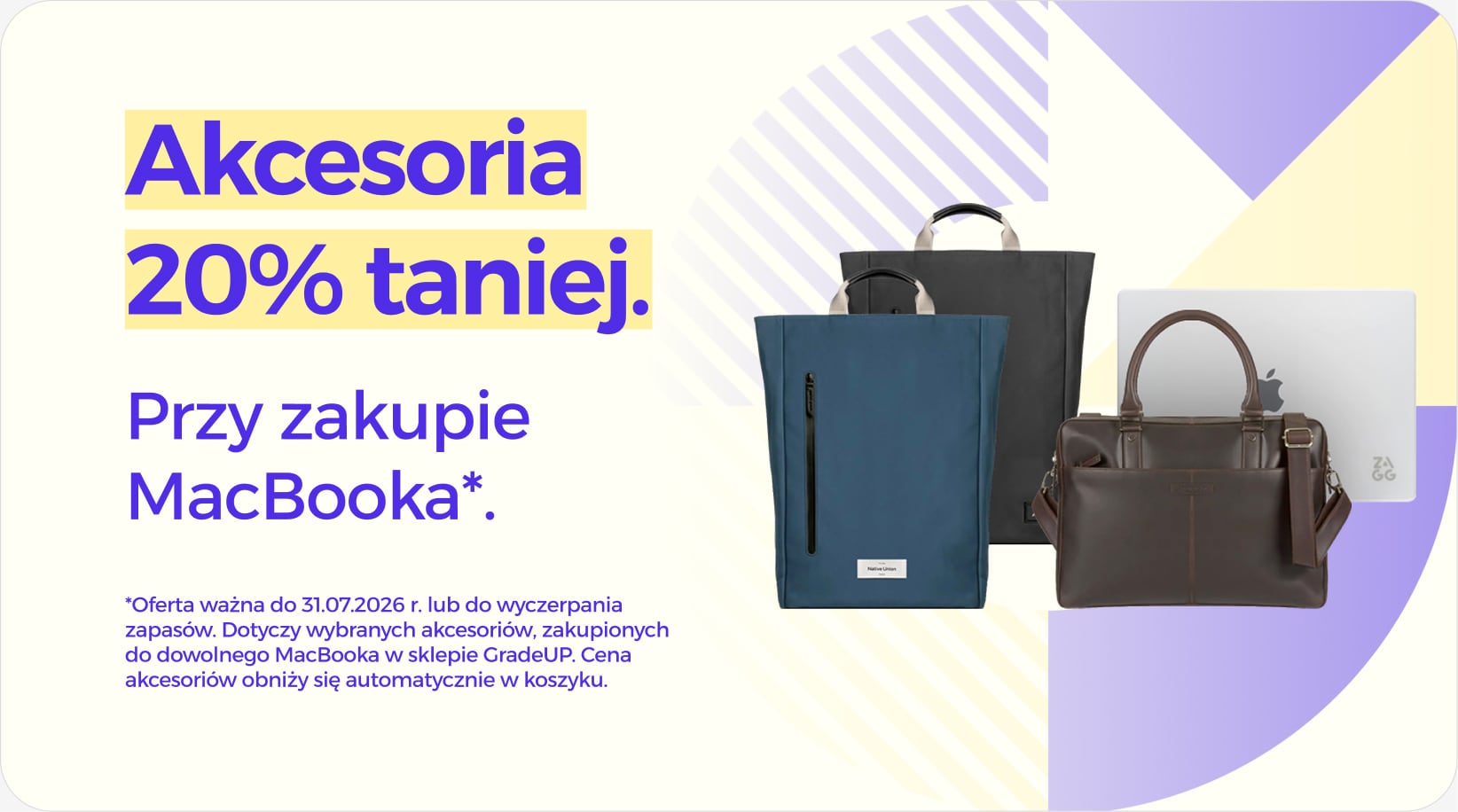 Akcesoria 20% taniej przy zakupie MacBooka Akcesoria 20% taniej przy zakupie MacBooka