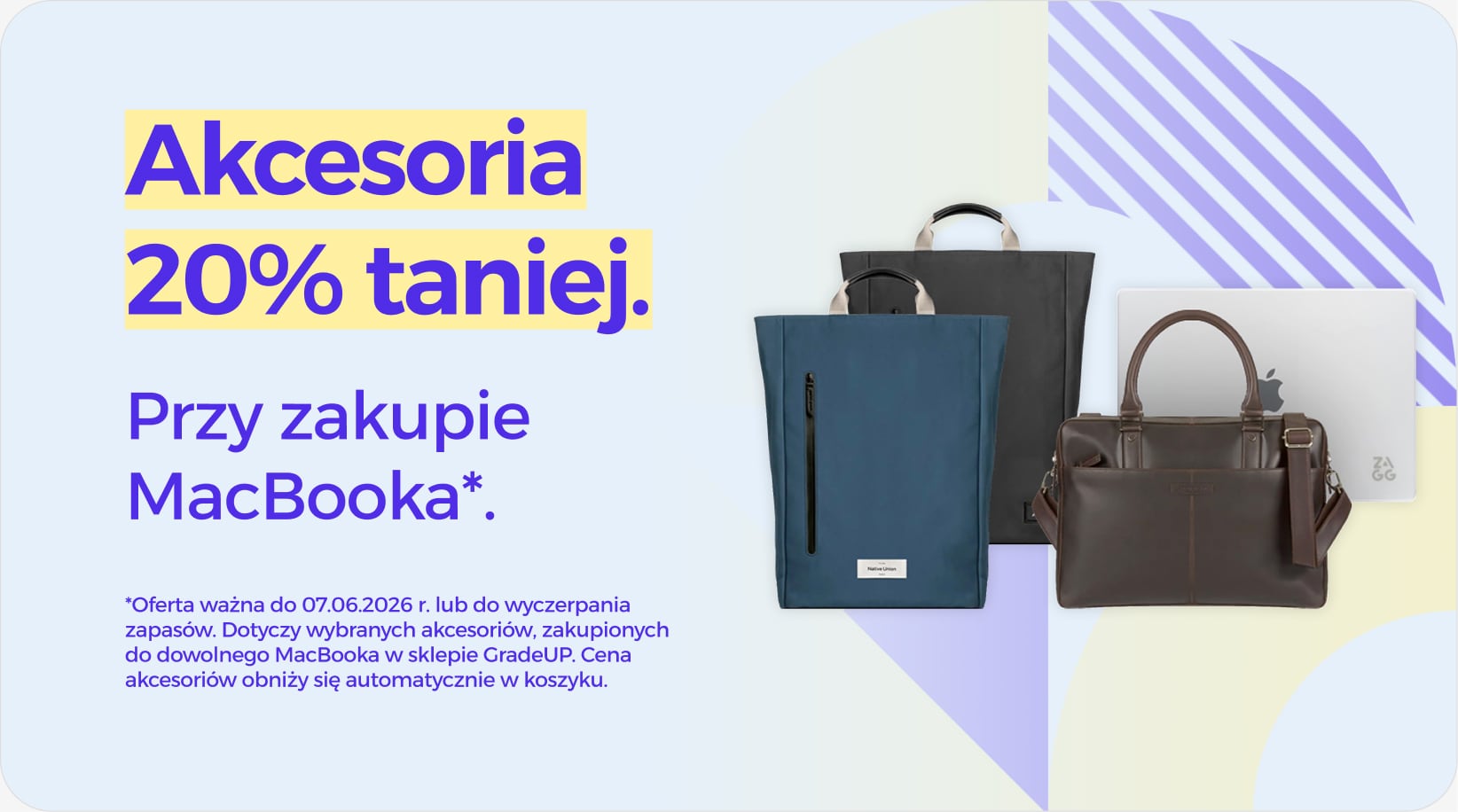 Akcesoria 20% taniej przy zakupie MacBooka Akcesoria 20% taniej przy zakupie MacBooka