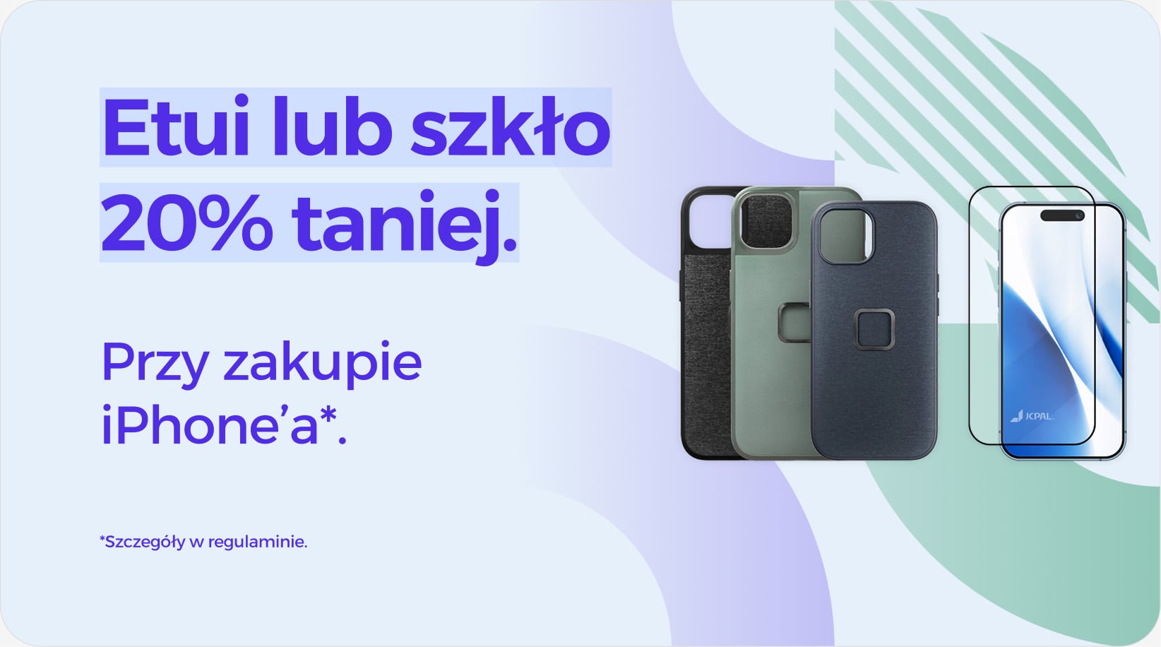 Etui lub szkło 20% taniej przy zakupie iPhone'a