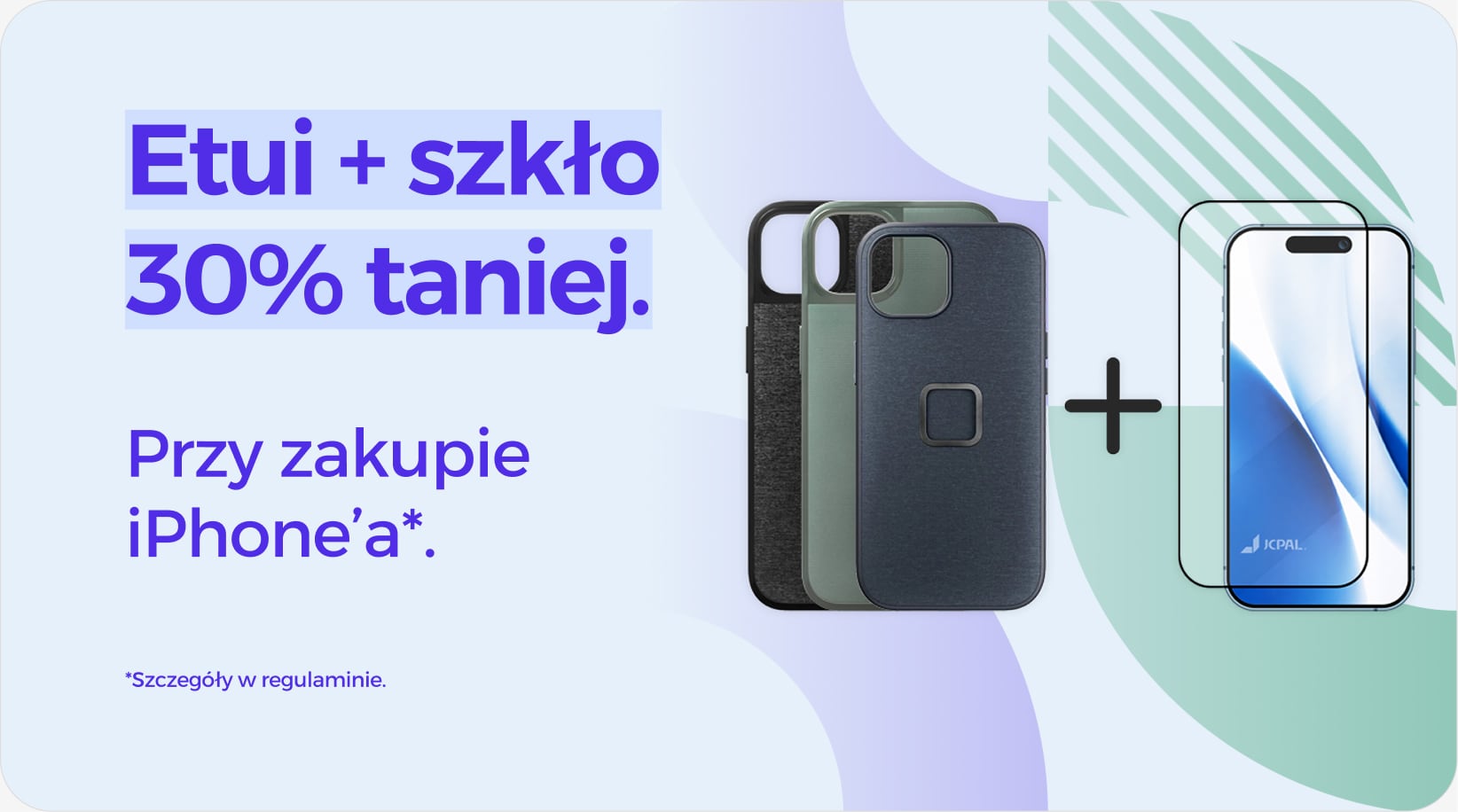 Etui + szkło 30% taniej przy zakupie iPhone'a