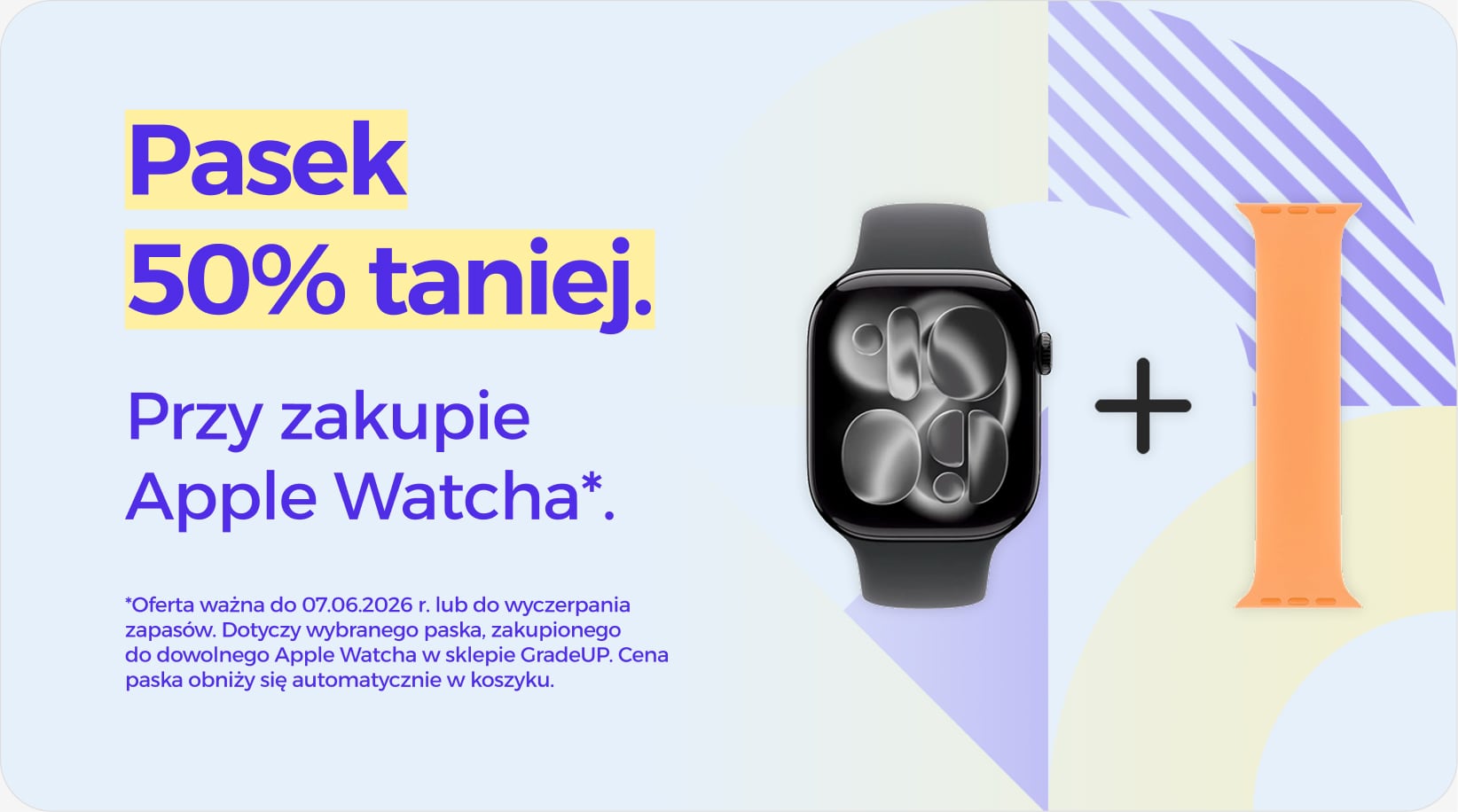 Pasek 50% taniej przy zakupie Apple Watcha Pasek 50% taniej przy zakupie Apple Watcha