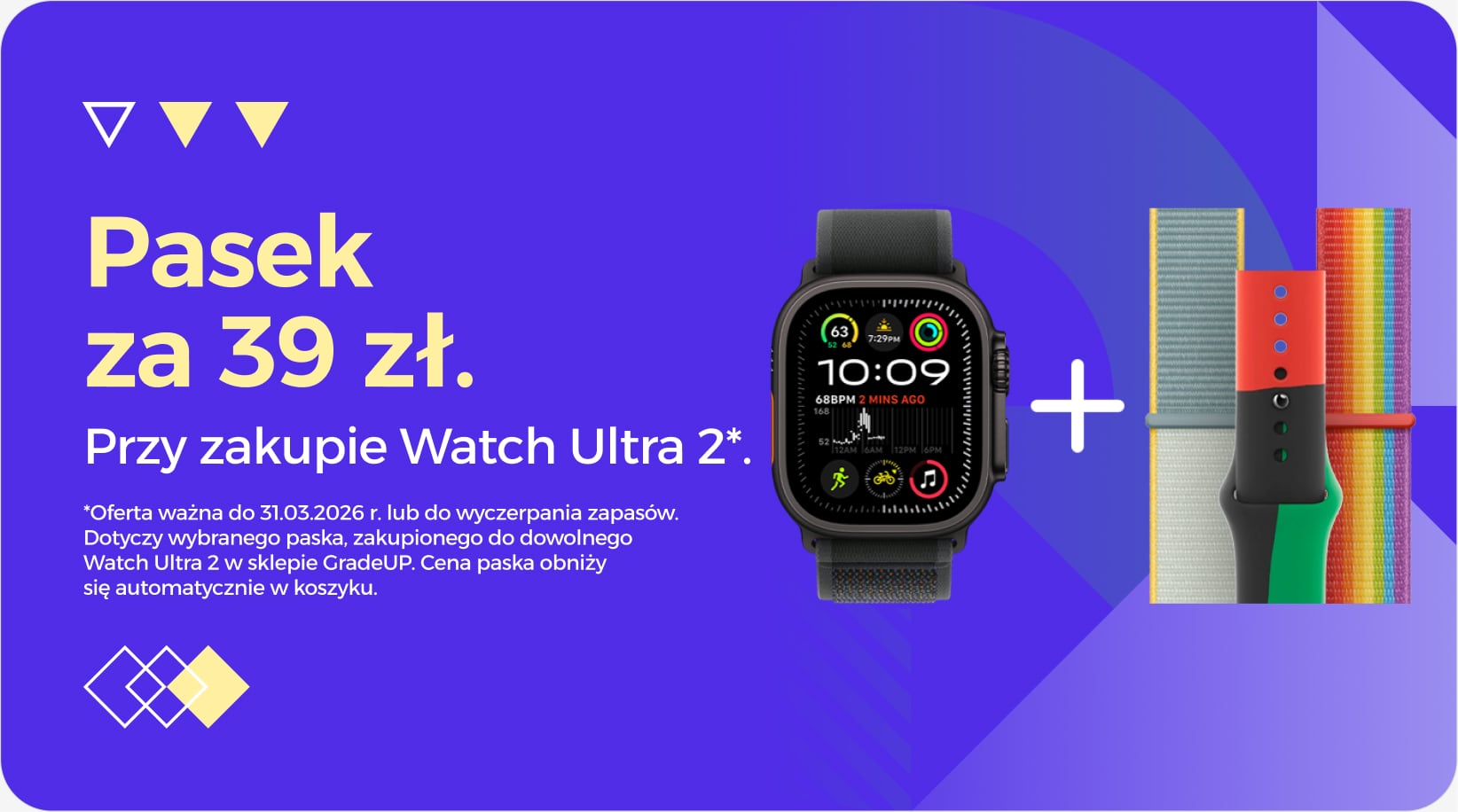 Pasek za 39 zł przy zakupie Watch Ultra 2