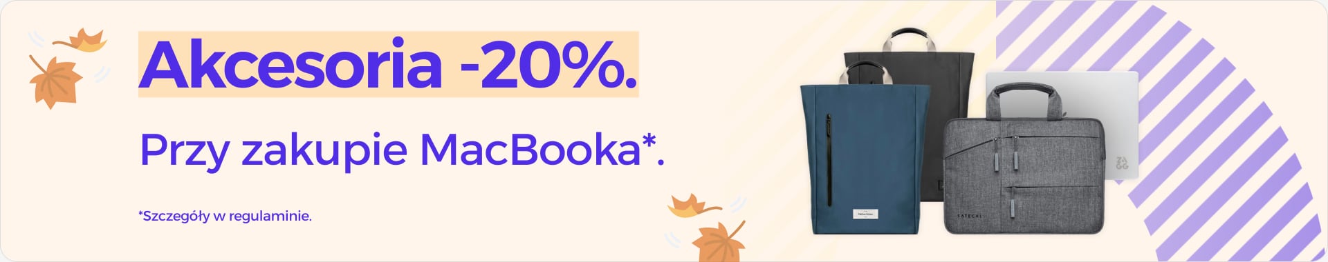 Akcesoria 20% taniej przy zakupie MacBooka Akcesoria 20% taniej przy zakupie MacBooka