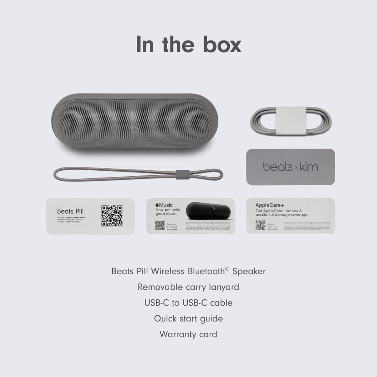 Beats Pill x Kim Kardashian Bezprzewodowy głośnik Bluetooth – Ciemnoszary (Dark Gray)