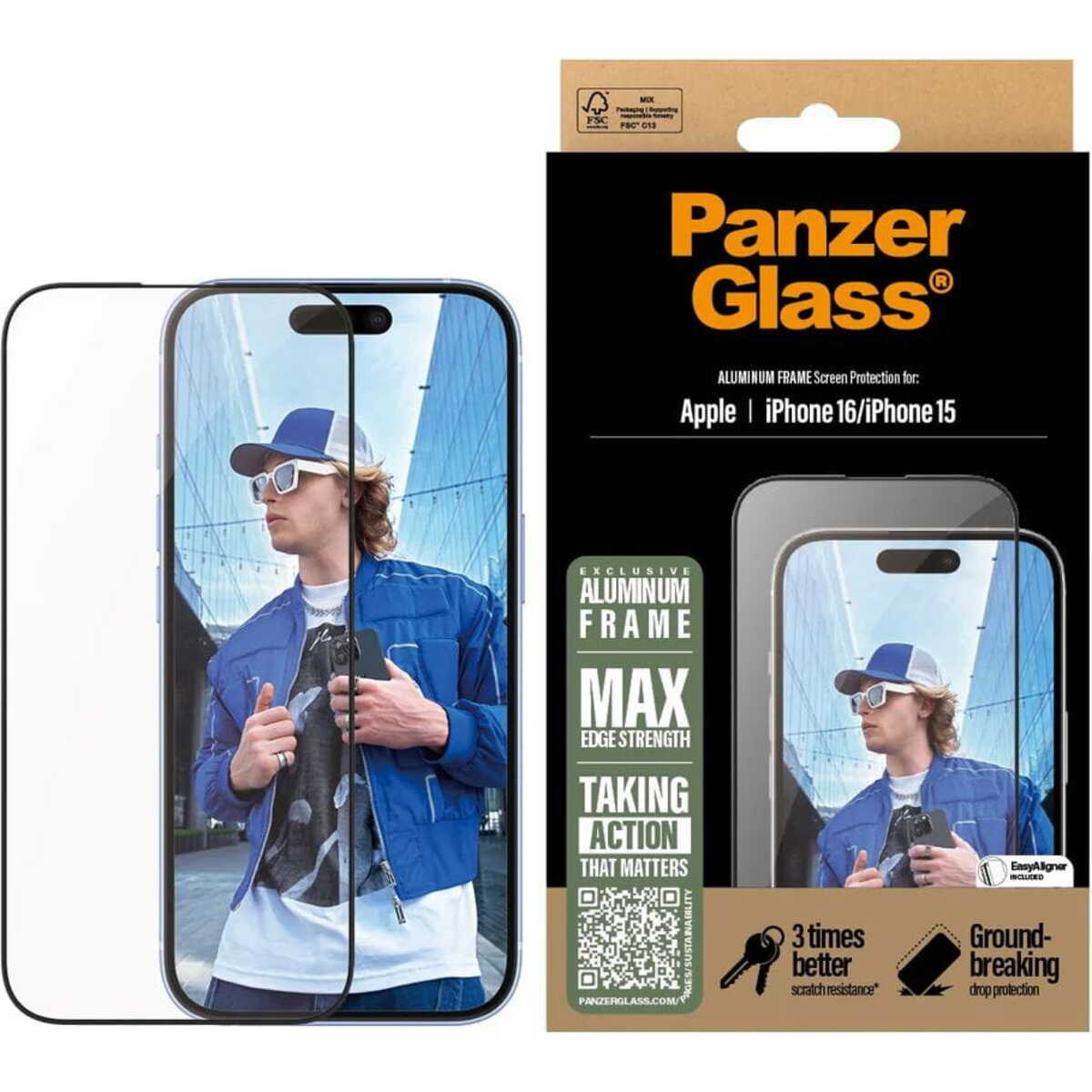 PanzerGlass Picture Perfect Szkło ochronne na aparat do iPhone 15 Pro / 15 Pro Max - Czarne PanzerGlass Picture Perfect Szkło ochronne na aparat do iPhone 15 Pro / 15 Pro Max - Czarne