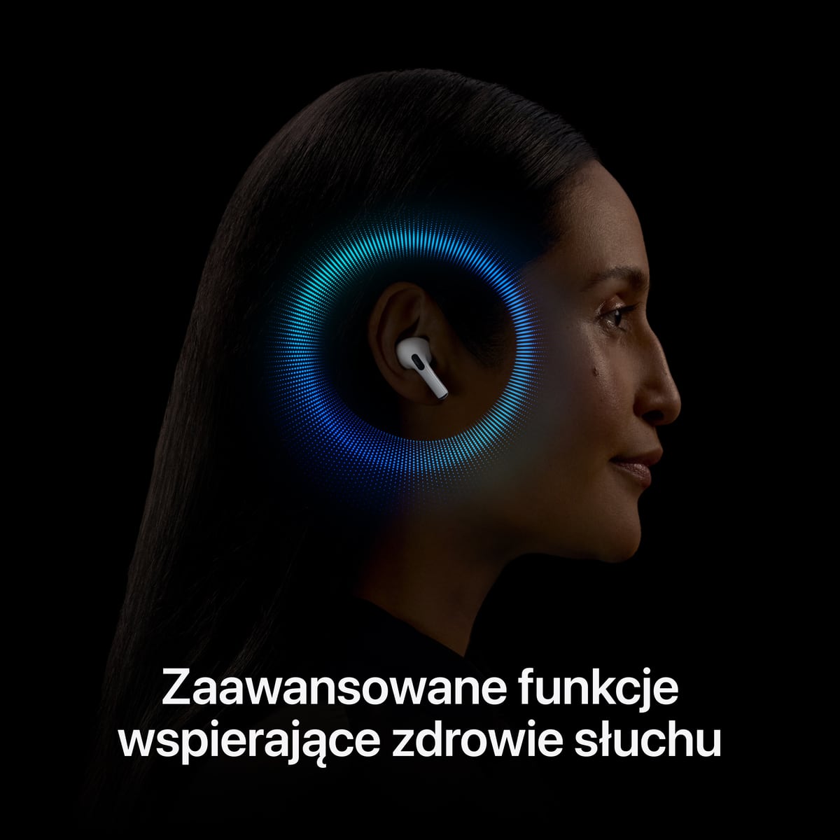 Apple AirPods Pro (2. generacji) z etui ładującym MagSafe (Lightning) - Białe - dbaj o zdrowie słuchu Apple AirPods Pro (2. generacji) z etui ładującym MagSafe (Lightning) - Białe - dbaj o zdrowie słuchu