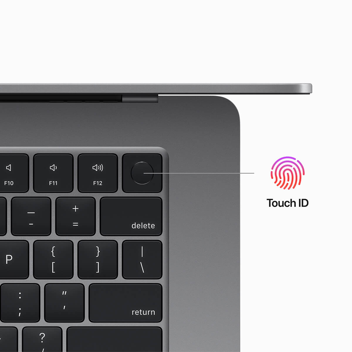 MacBook Air 15 cali M2 Gwiezdna Szarość - klawiatura MacBook Air 15 cali M2 Gwiezdna Szarość - klawiatura