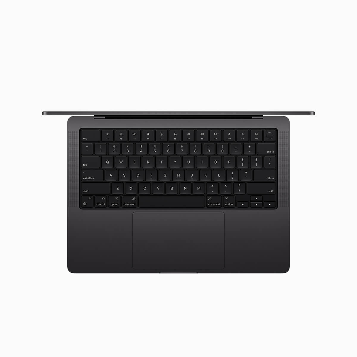 Apple MacBook Pro 14 M3 Pro 12-core CPU + 18-core GPU / 36GB RAM / 2TB SSD / Klawiatura US / Gwiezdna czerń (Space Black) - klawiatura Apple MacBook Pro 14 M3 Pro 12-core CPU + 18-core GPU / 36GB RAM / 2TB SSD / Klawiatura US / Gwiezdna czerń (Space Black) - klawiatura