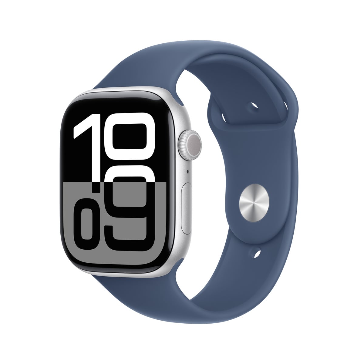 Apple Watch Series 10 GPS 46 mm Aluminium Srebrny Pasek sportowy Denim Apple Watch Series 10 GPS 46 mm Aluminium Srebrny Pasek sportowy Denim