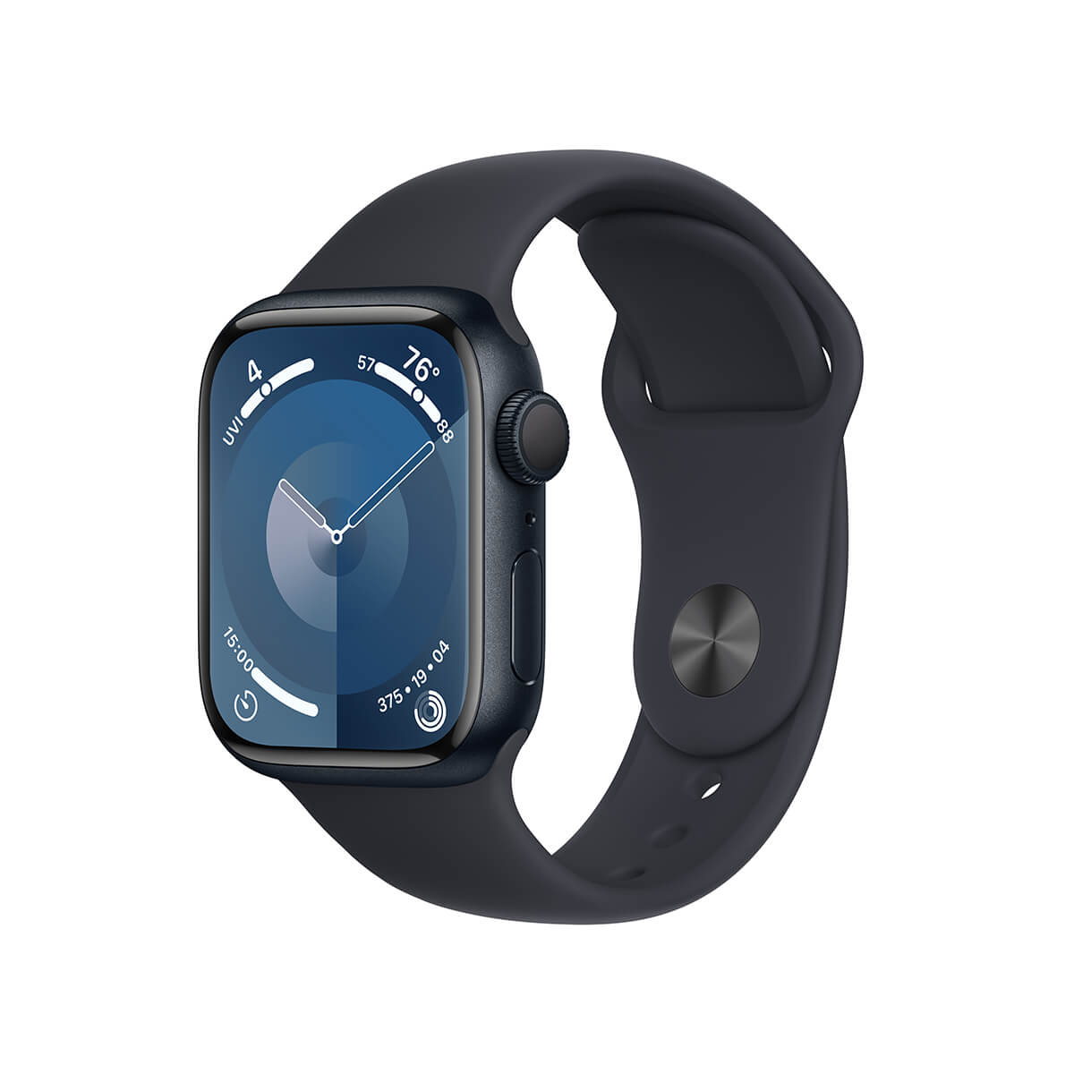 Apple Watch Series 9 GPS Koperta 45mm z Aluminium w kolorze Północy z Paskiem sportowym w kolorze Północy - rozmiar M/L Apple Watch Series 9 GPS Koperta 45mm z Aluminium w kolorze Północy z Paskiem sportowym w kolorze Północy - rozmiar M/L