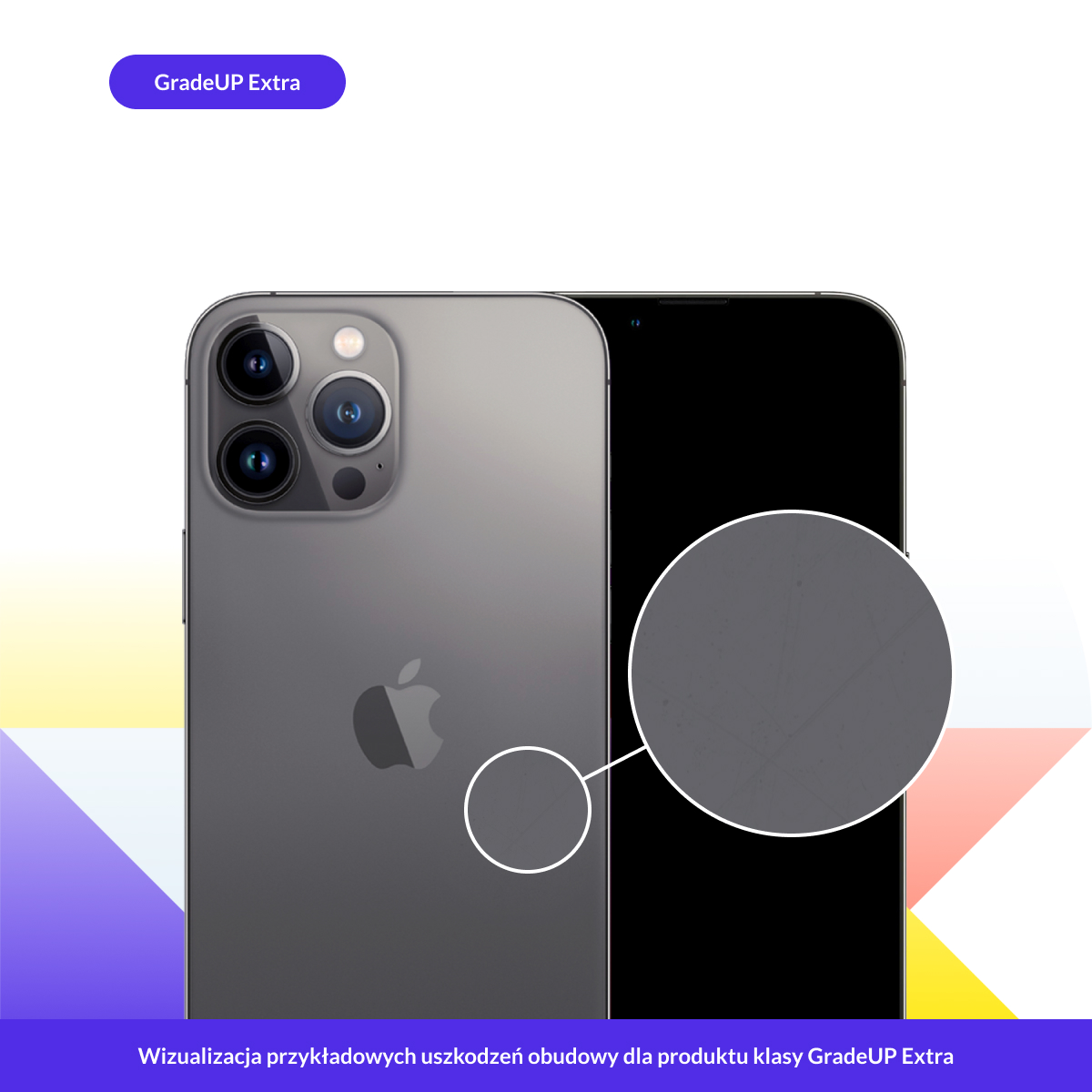 Apple iPhone 13 Pro Max -przykładowe rysy Apple iPhone 13 Pro Max - przykładowe rysy