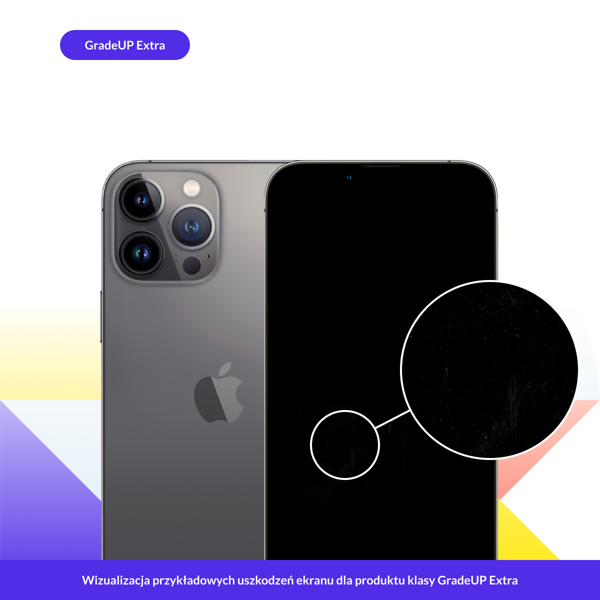 Apple iPhone 13 Pro Max -przykładowe rysy Apple iPhone 13 Pro Max - przykładowe rysy