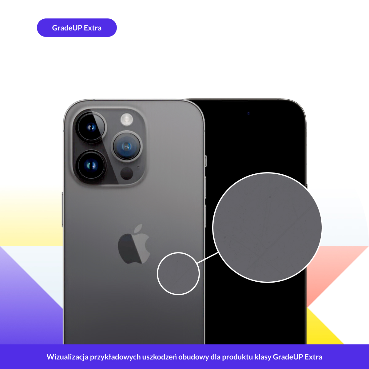 Apple iPhone 14 Pro - przykładowe rysy