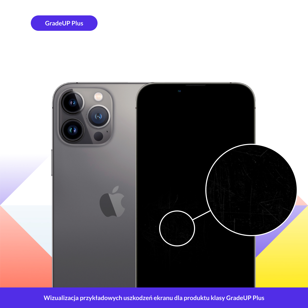 Apple iPhone 13 Pro Max - przykładowe rysy Apple iPhone 13 Pro Max - przykładowe rysy